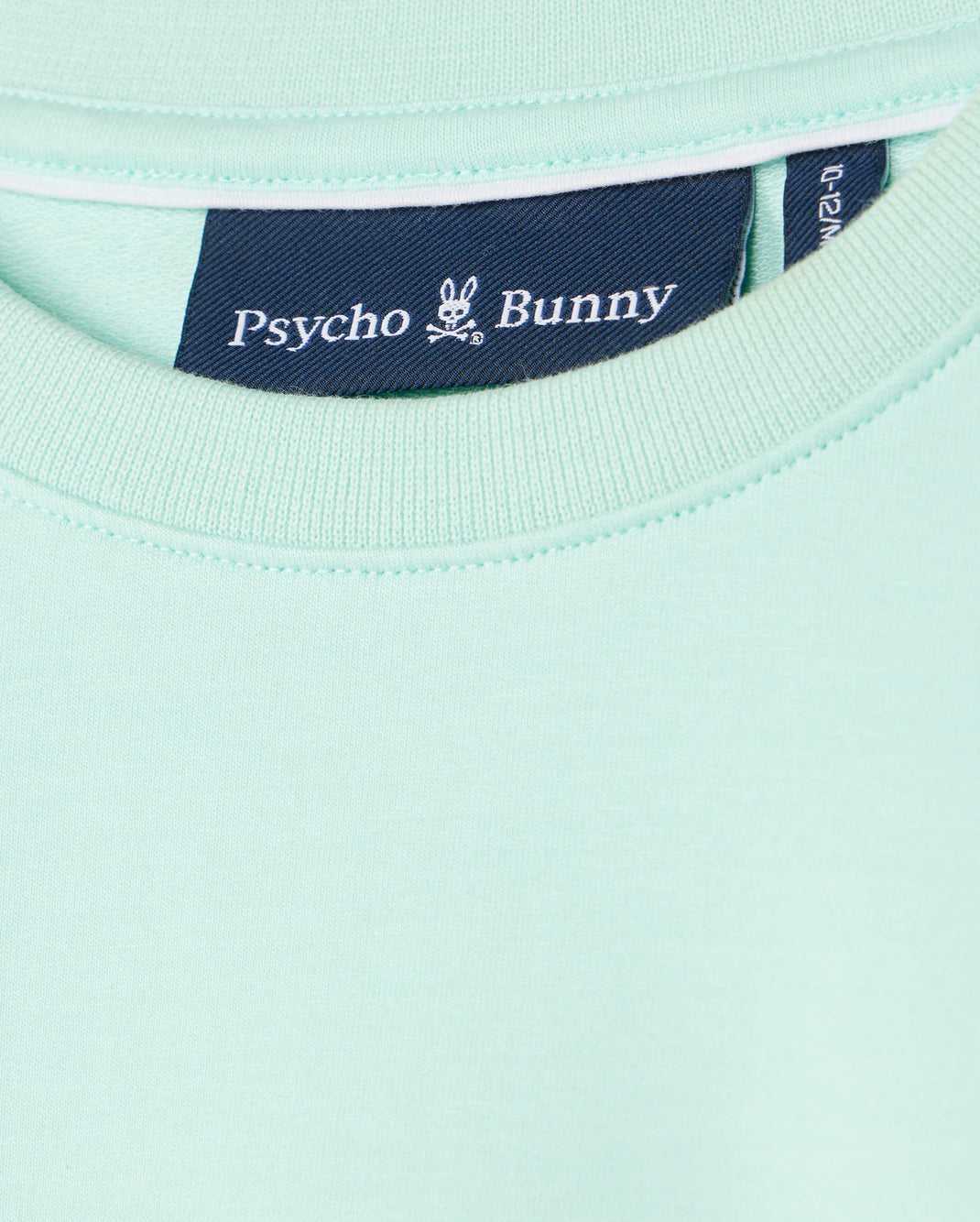 Polos Psycho Bunny Houston French Terry Crewneck Beach Glass Enfant | EPO-45940882